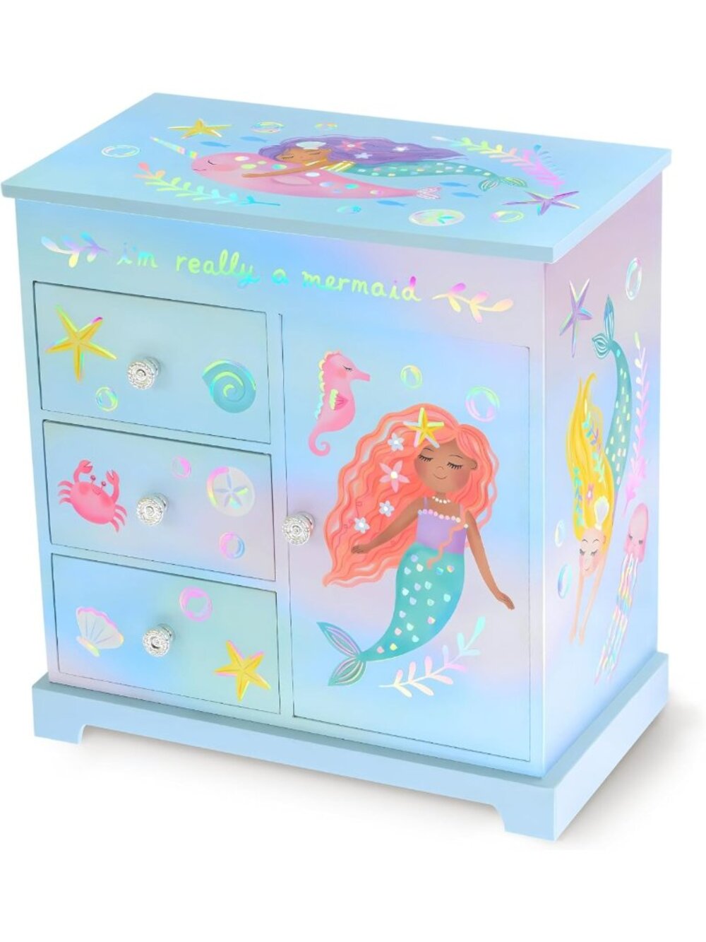 Musical Mermaid Jewelry Box for Girls - Enchanting Storage & Playful Design